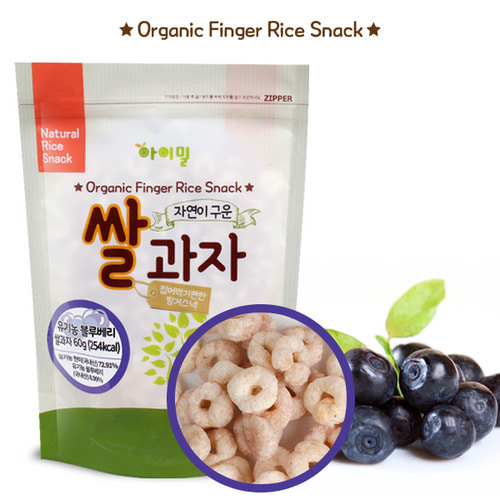 아이밀 유기농 쌀과자 핑거형 블루베리[4단계] [품절]